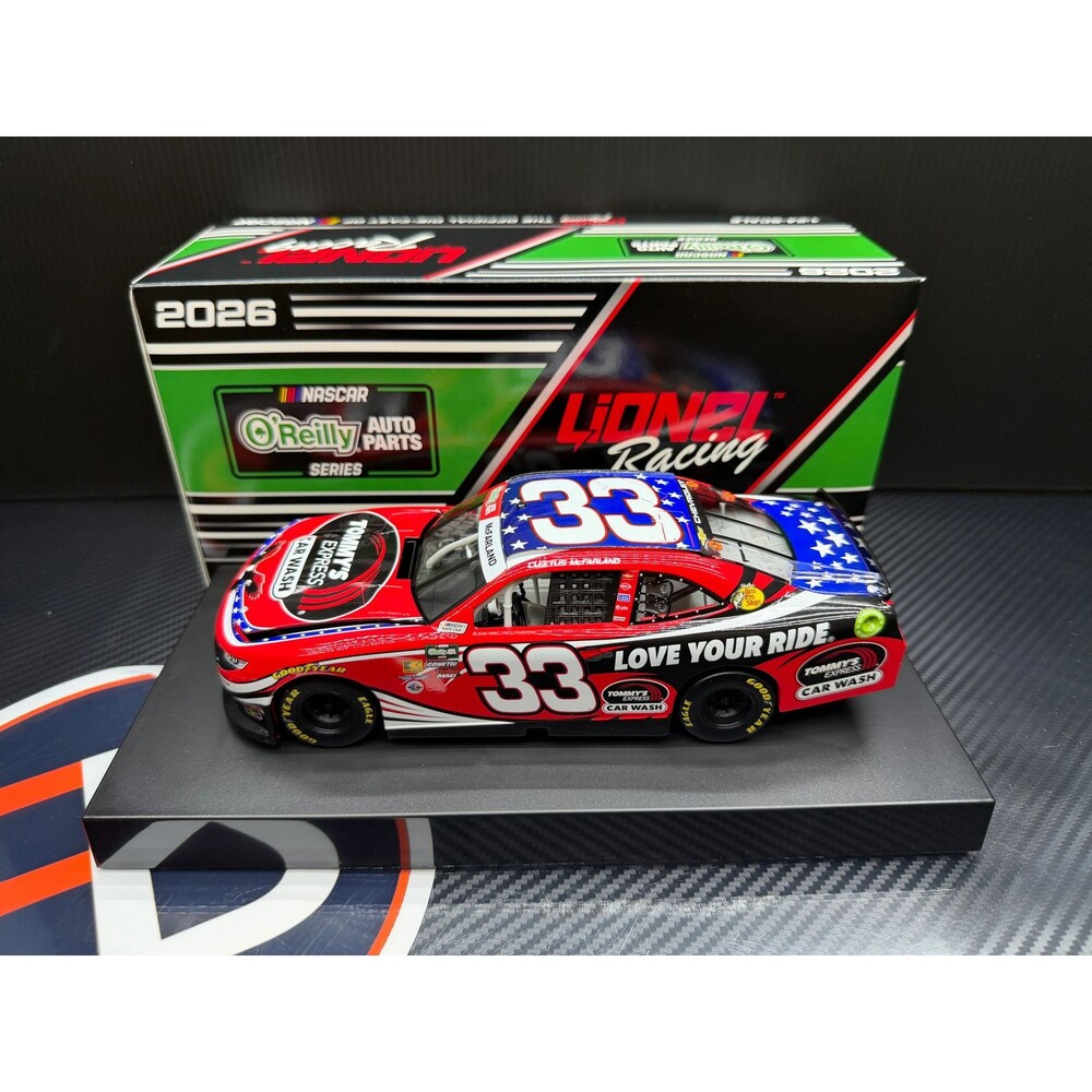 2026 Cleetus McFarland 1:24 Tommy's Express Car Wash nascar Diecast